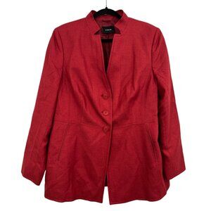 AKRIS Cashmere Jacket Red US 14 Pre-Loved
